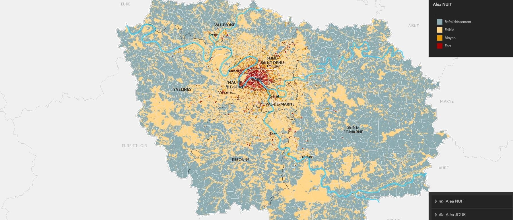 Canicule : la moitié des Franciliens résident dans un quartier à effet îlot  de chaleur | Citoyens.com