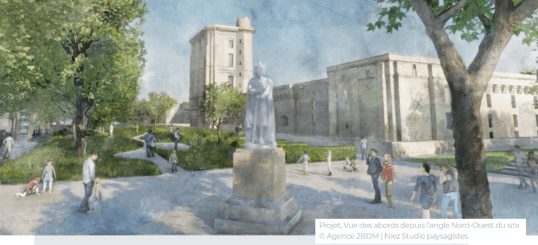 Les talus du château de Vincennes vont céder la place à un jardin d’agrément