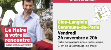 Vitry-sur-Seine : le maire à votre rencontre quartier Commune-de-Paris / Clos-L’Anglois