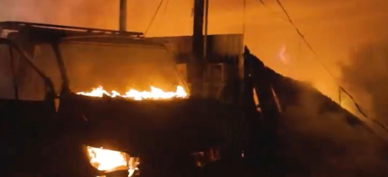 Ivry-sur-Seine : incendie du bidonville de la villa des Sorbiers