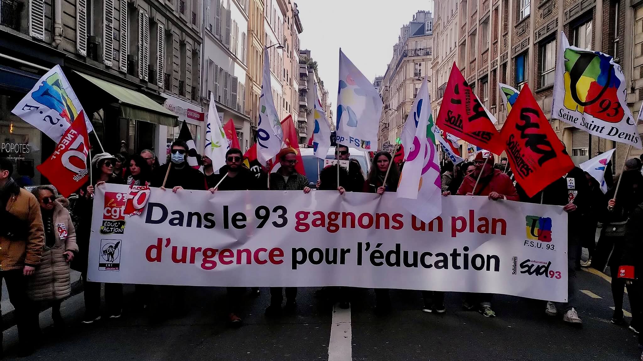 Des enseignants de Seine-Saint-Denis dans la rue pour réclamer un plan d'urgence