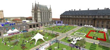 Jeux olympiques : la fan zone du Château de Vincennes en images