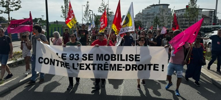 Des syndicats et associations de Seine-Saint-Denis ont manifesté contre l’extrême-droite