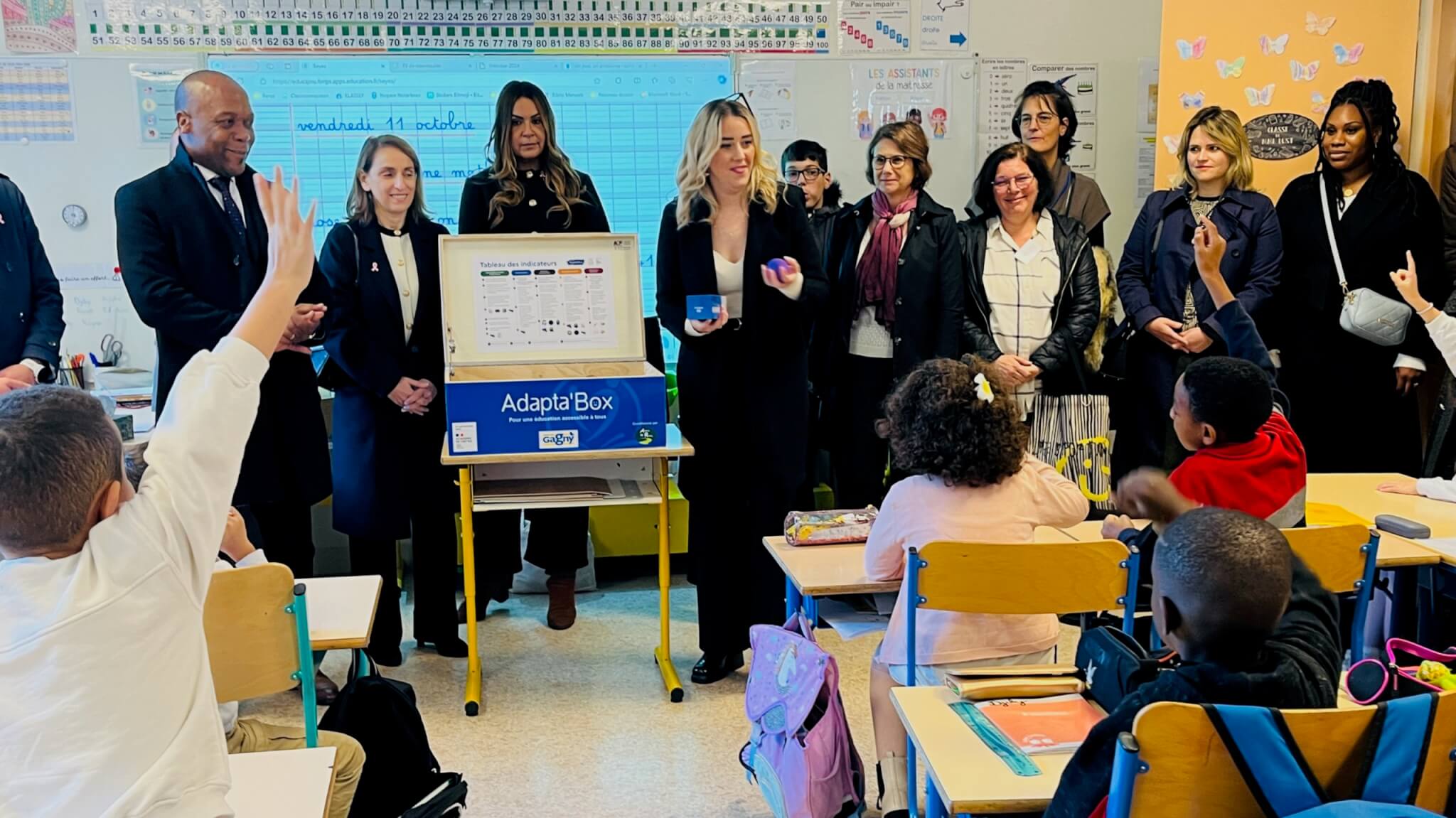 Gagny, Rosny, Choisy… l’Adapta’box testée dans les écoles de 5 villes d’Ile-de-France, pour faciliter l’apprentissage des enfants en situation de handicap