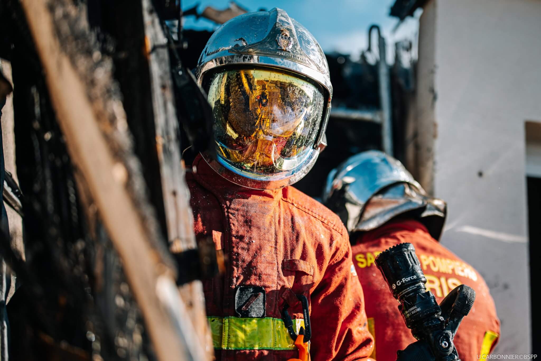 Incendie dans un chantier de Champigny-sur-Marne